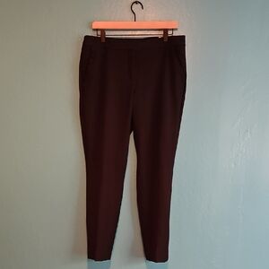 Express Columnist Mid-Rise Ankle Pant - Black